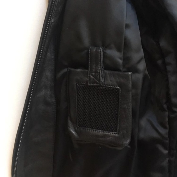 Men's Keneth Cole Black Leather Jacket - Picture 7 of 8